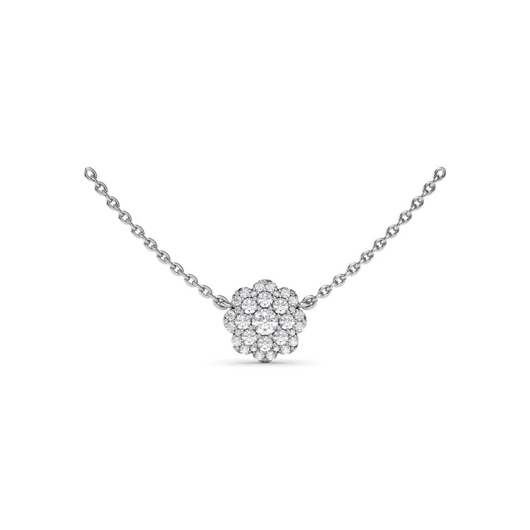 Floral Opulence Diamond Necklace