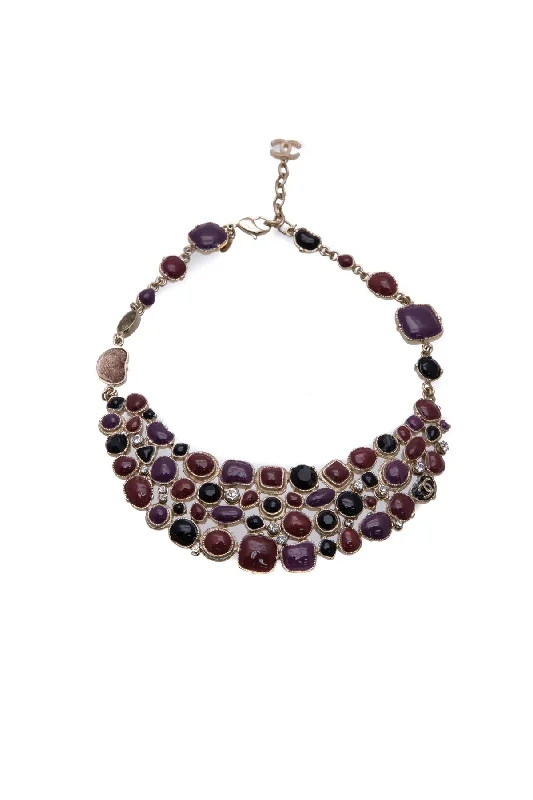 Gripoix CC Bib Necklace