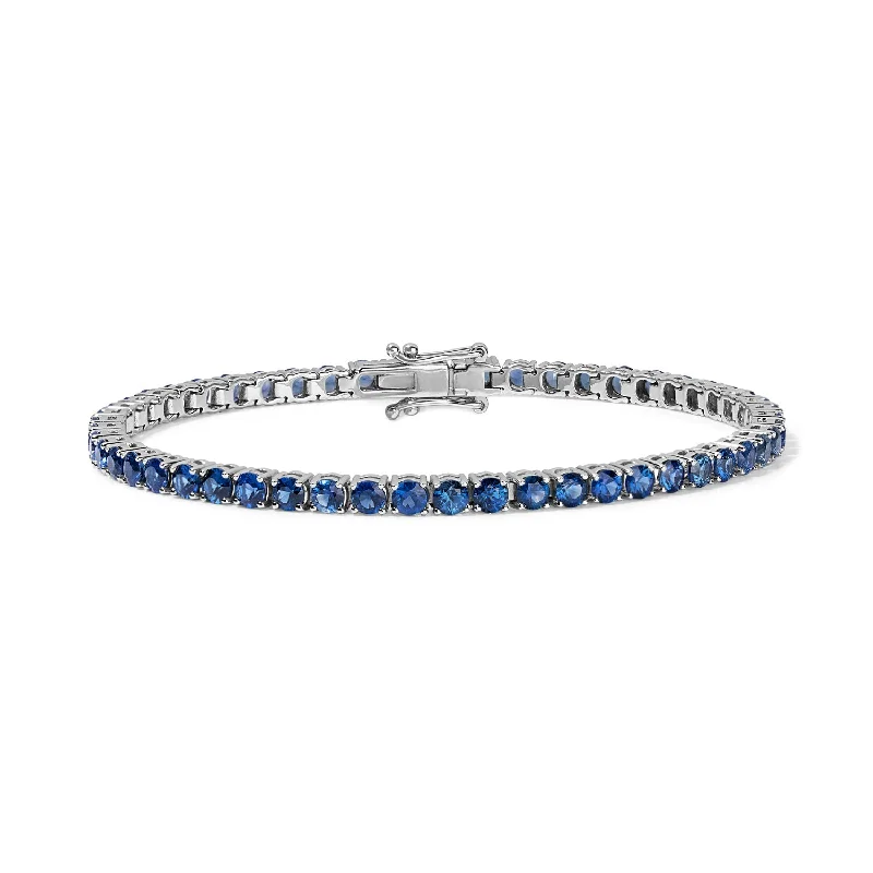 Blue Sapphire Tennis Bracelet