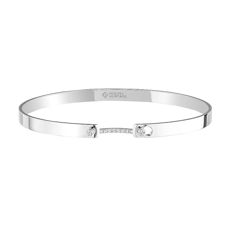 Business Meeting Bangle - White Gold