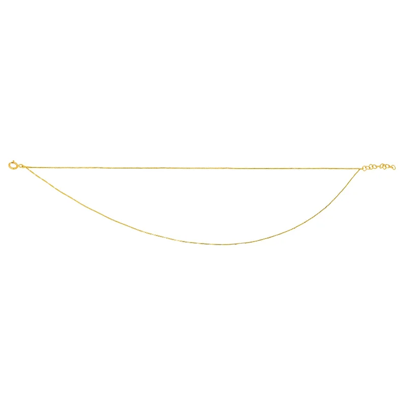 Double Strand Liquid Gold Anklet - Yellow Gold