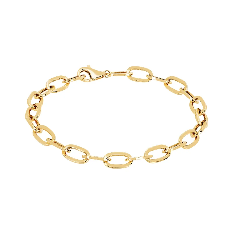 Jumbo Link Bracelet - Yellow Gold