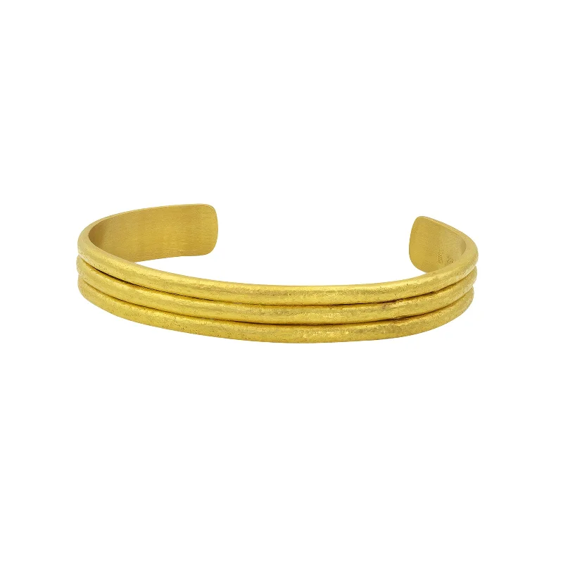 Hammered Bangle Cuff Bracelet