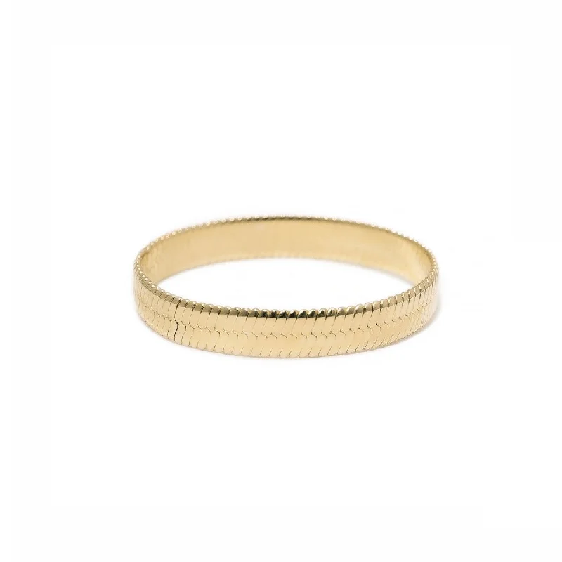 Herringbone Chain Stacking Ring