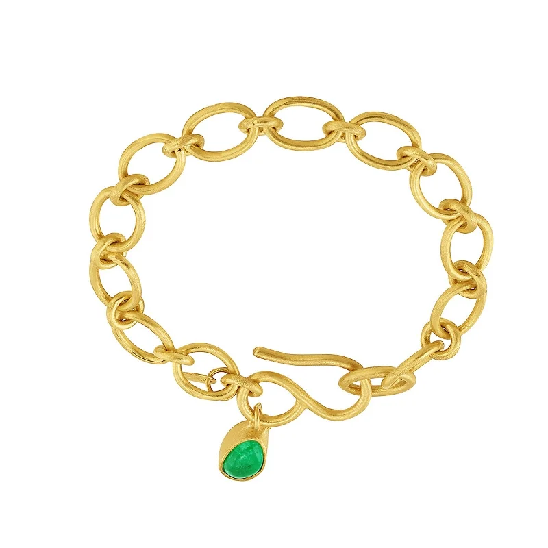 Muzo Emerald Cable Chain Bracelet